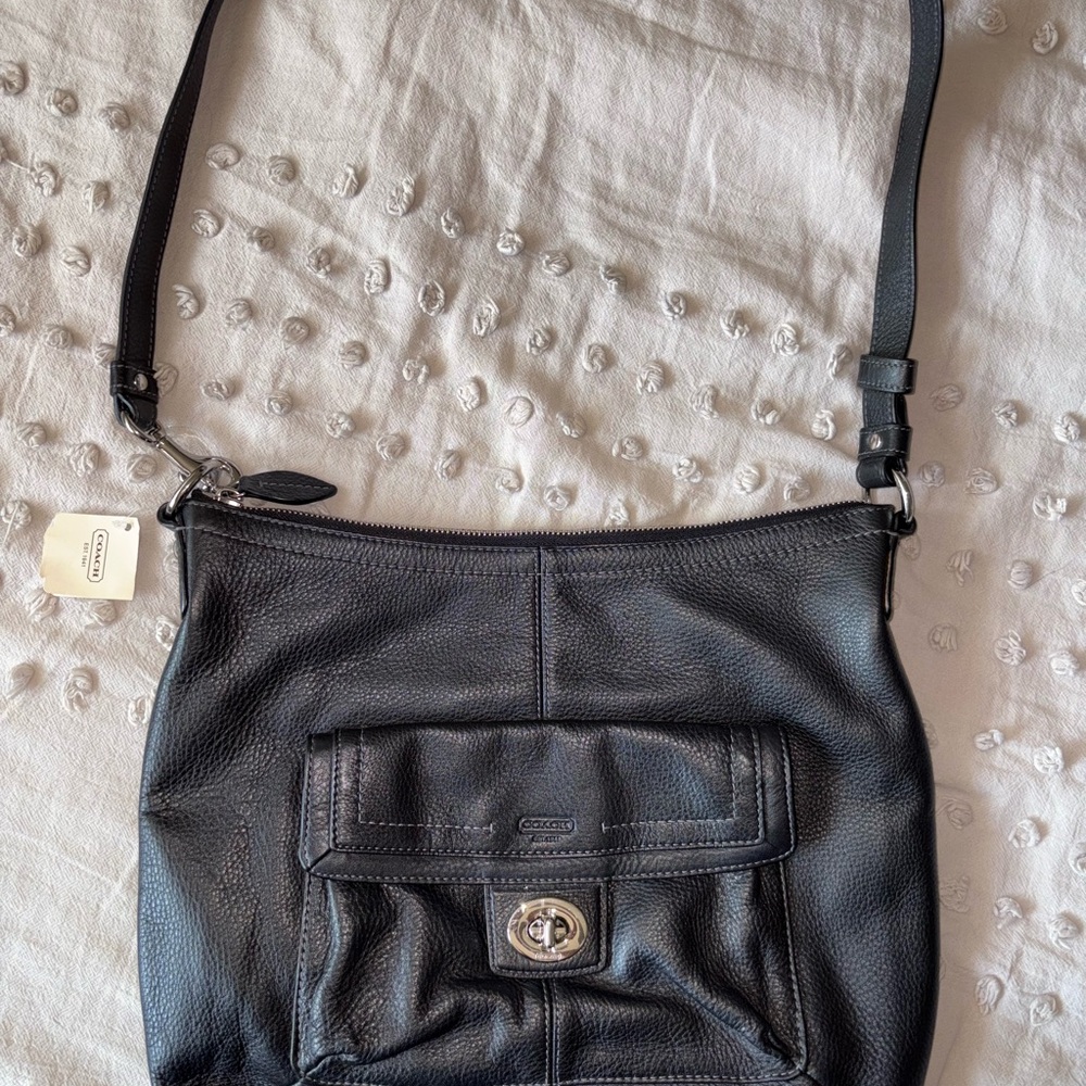 Coach Black Penelope convertible shoulder bag